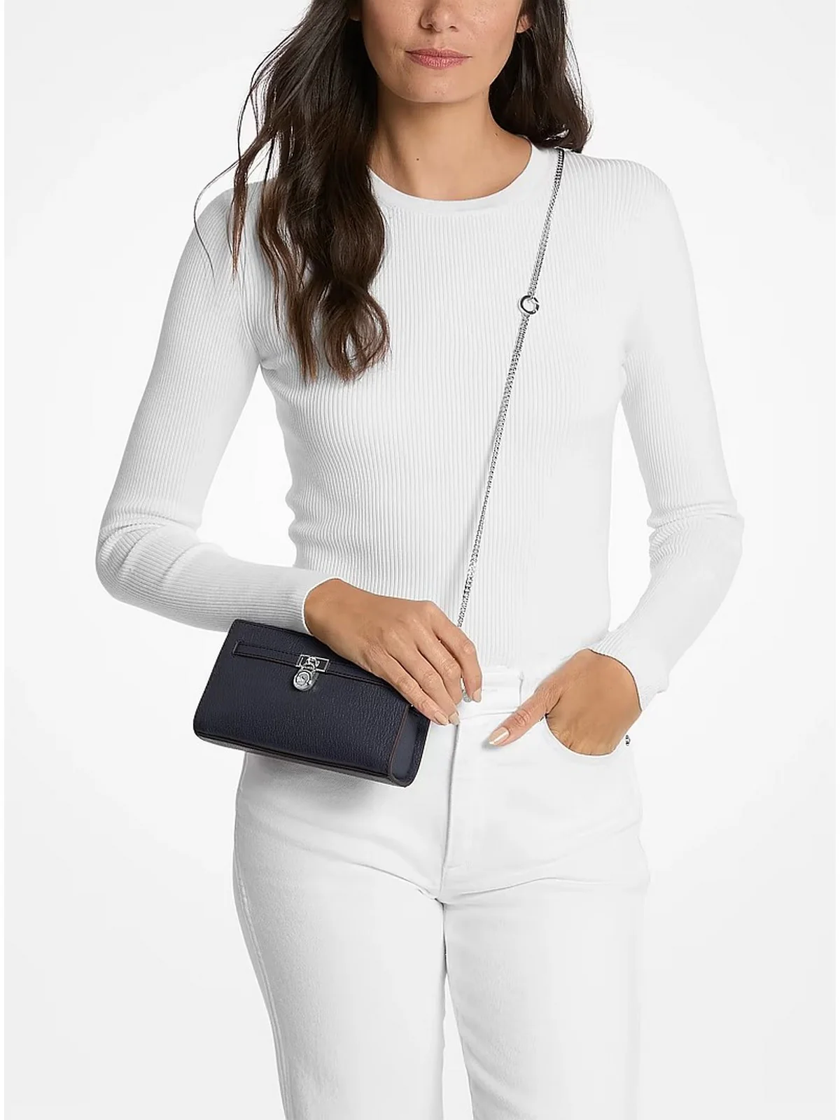 MICHAEL KORS Borsa Donna HAMILTON MODERNE 32F5SNXC0L 401 DRESS BLUES - Image 4