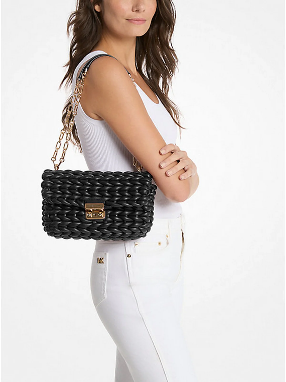 MICHAEL KORS Borsa Donna Tribeca 30T5G2RL7T 001 BLACK - Image 2