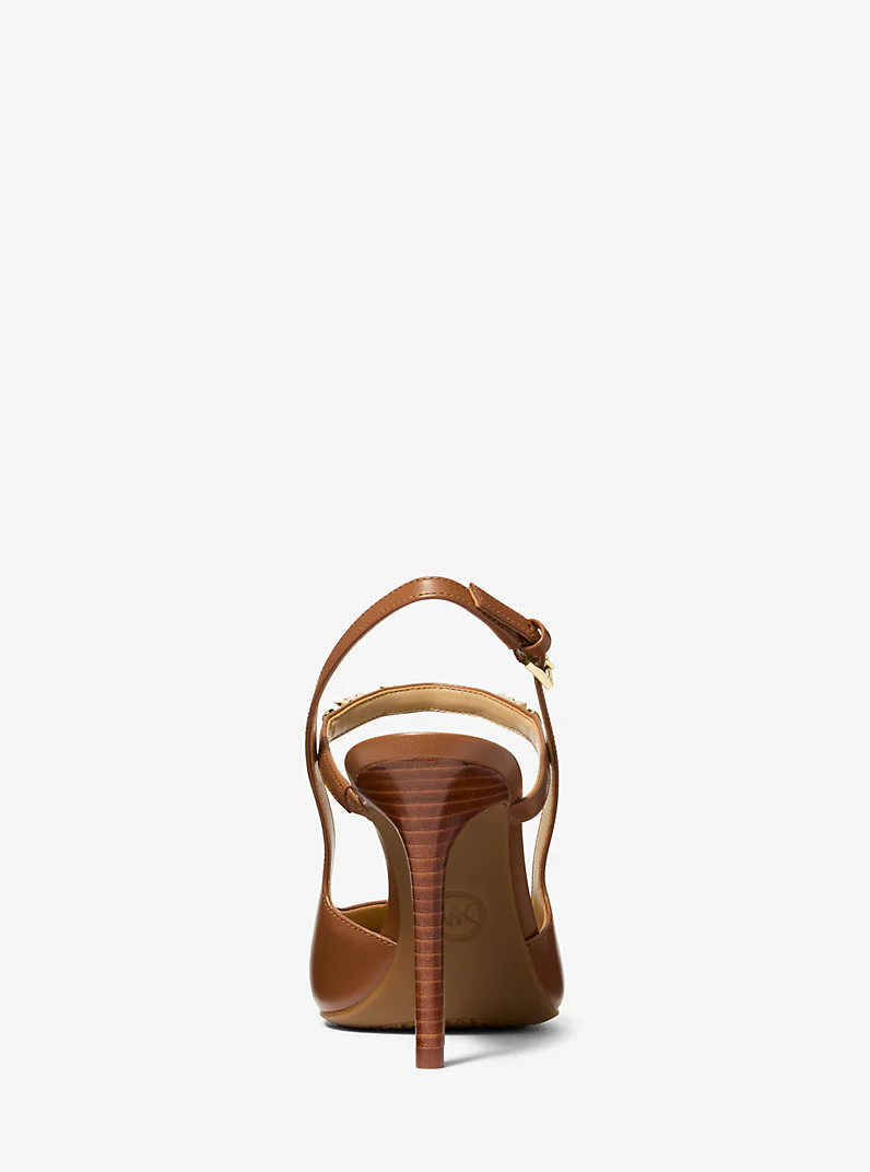 MICHAEL KORS Décolleté Donna DINA FLEX HIGH SLING PUMP 40R6DIHP1L 230 LUGGAGE - Image 2