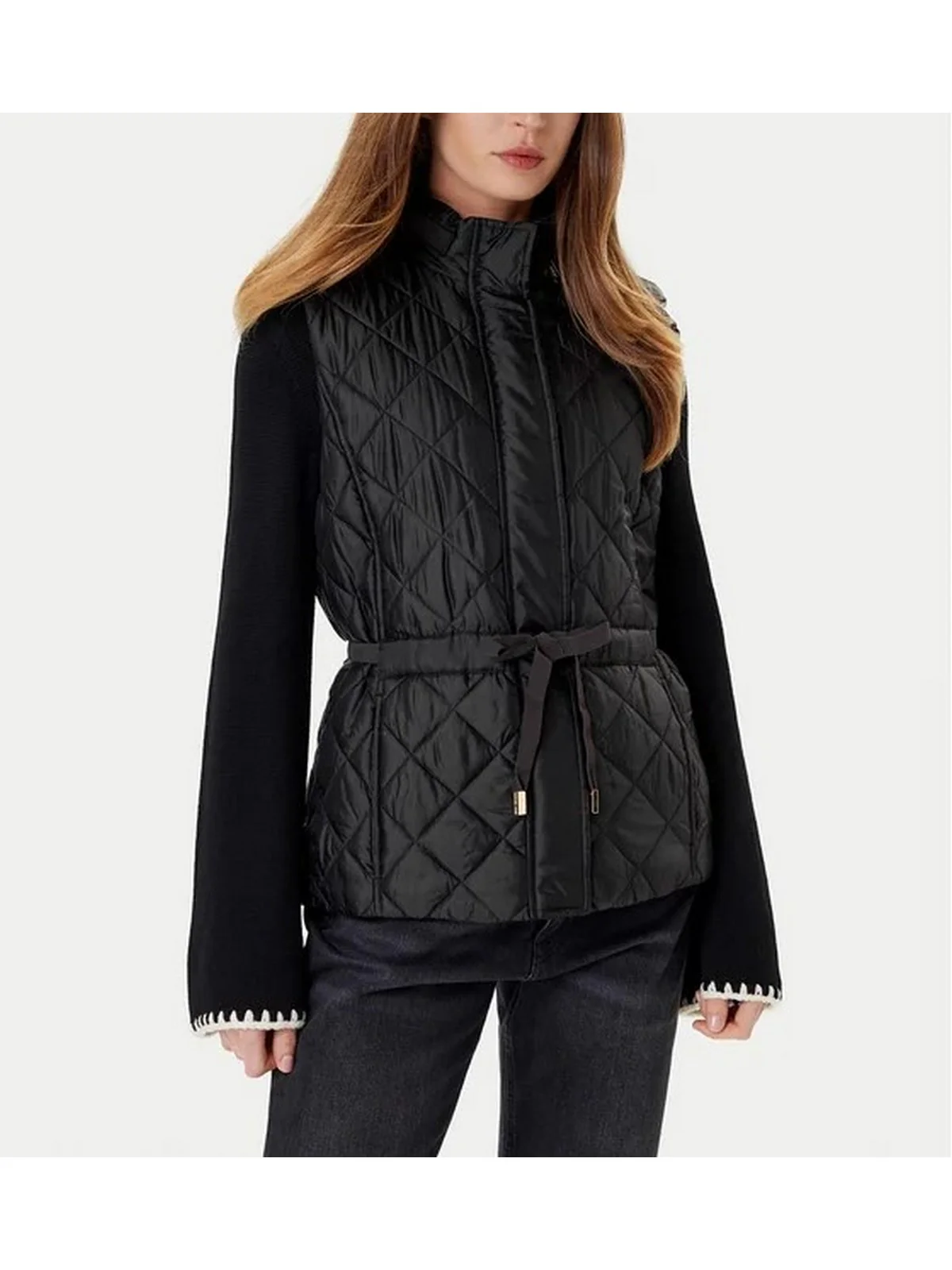 MICHAEL KORS Gilet Donna ECO BELTED PACKABLE VEST MT520JM3SB 001 BLACK - Image 2