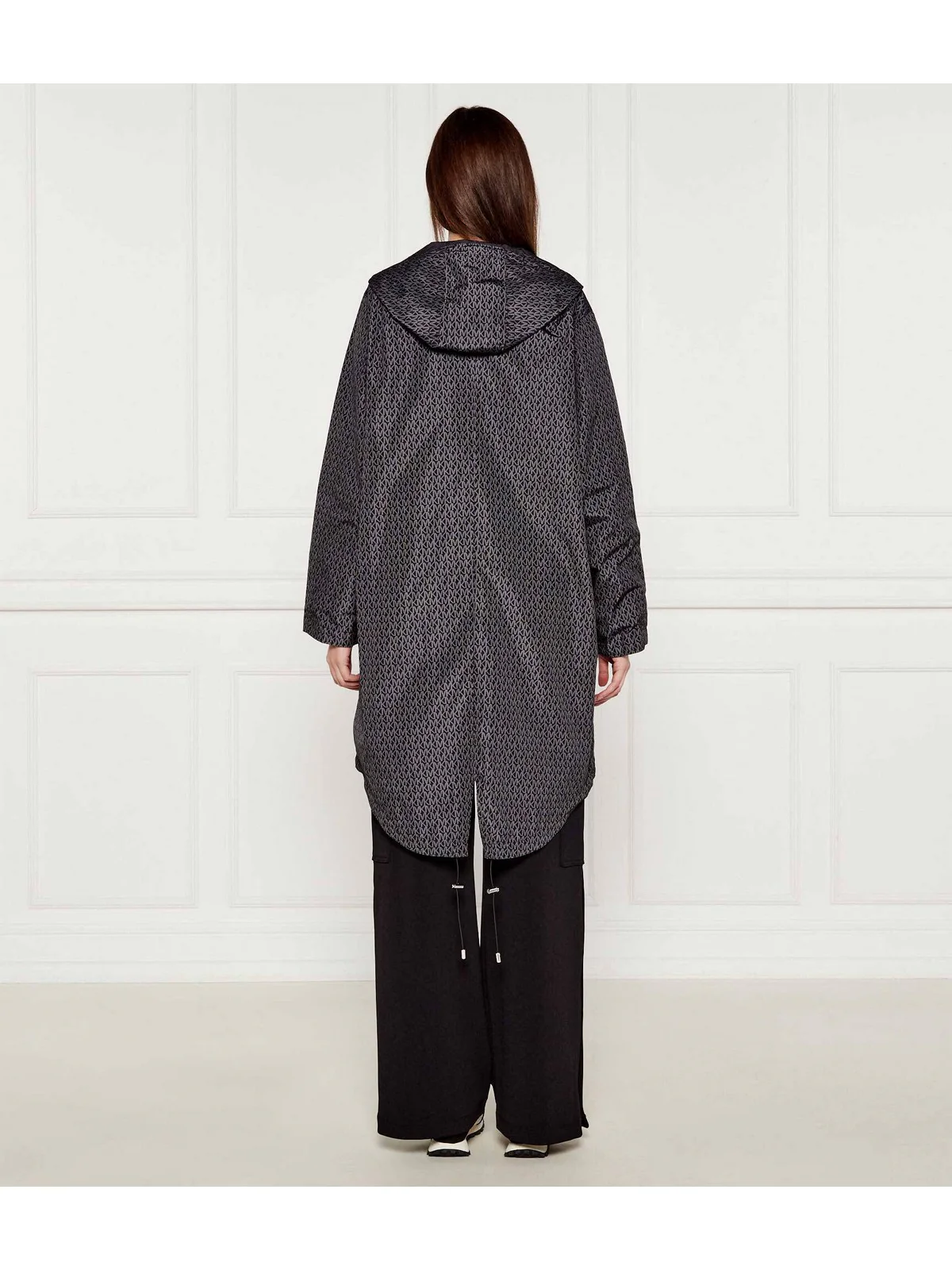 MICHAEL KORS Giubbino Donna REVERSIBLE MK LOGO PARKA MT520INJN3 034 NICKEL - Image 6