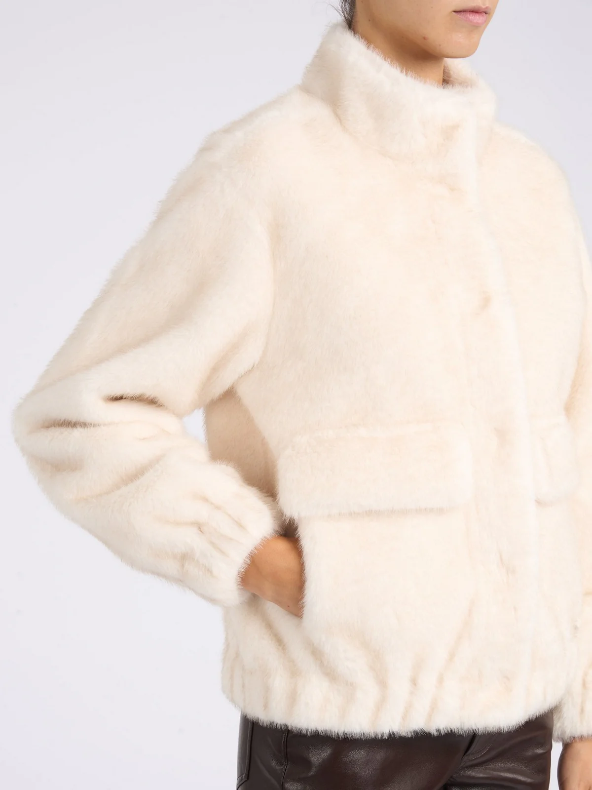 MICHAEL KORS Pelliccia Donna  77A1469M52 277 BONE - Image 4
