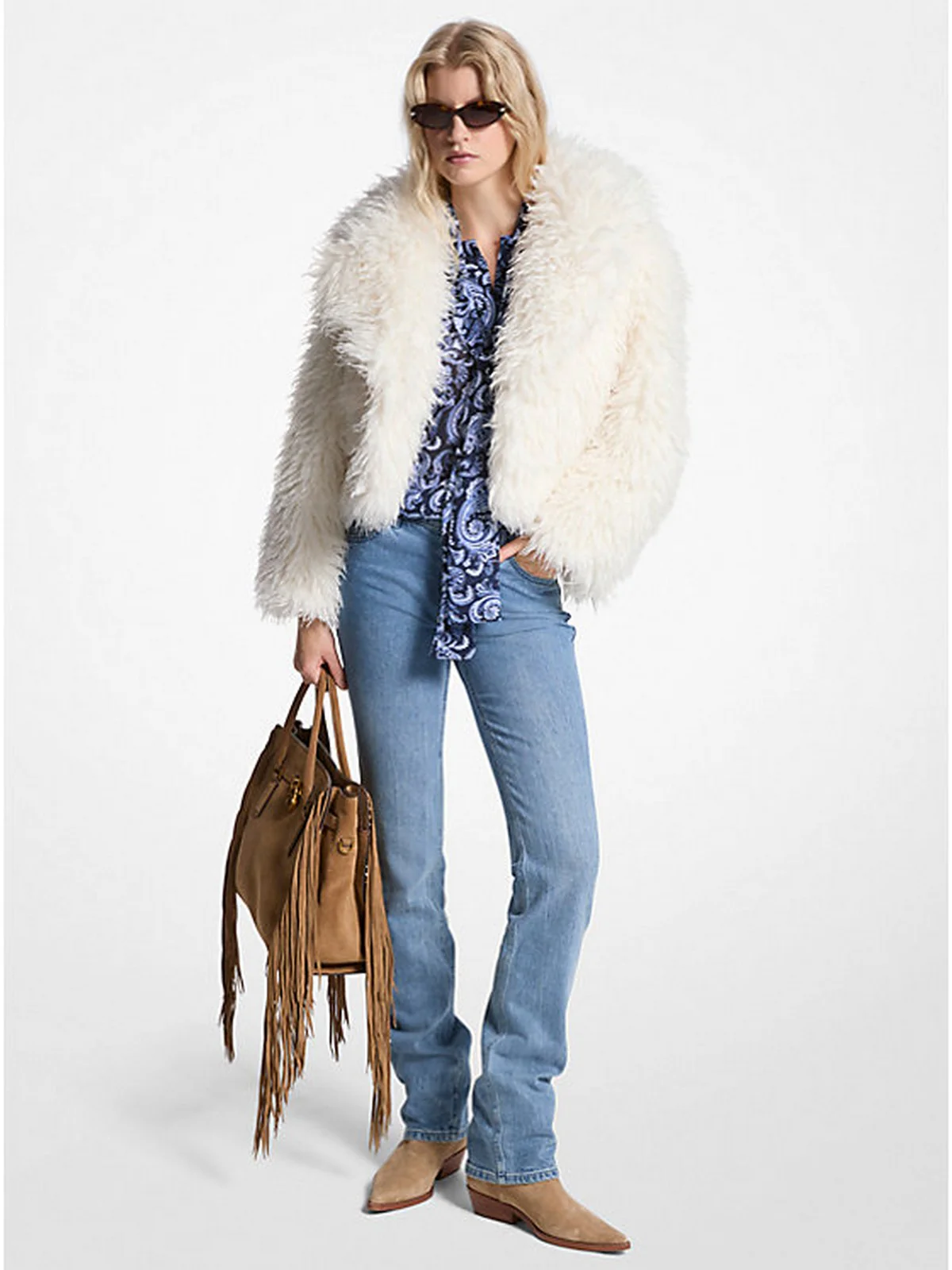 MICHAEL KORS Pelliccia Donna  MF520J2JSP 110 BONE - Image 2