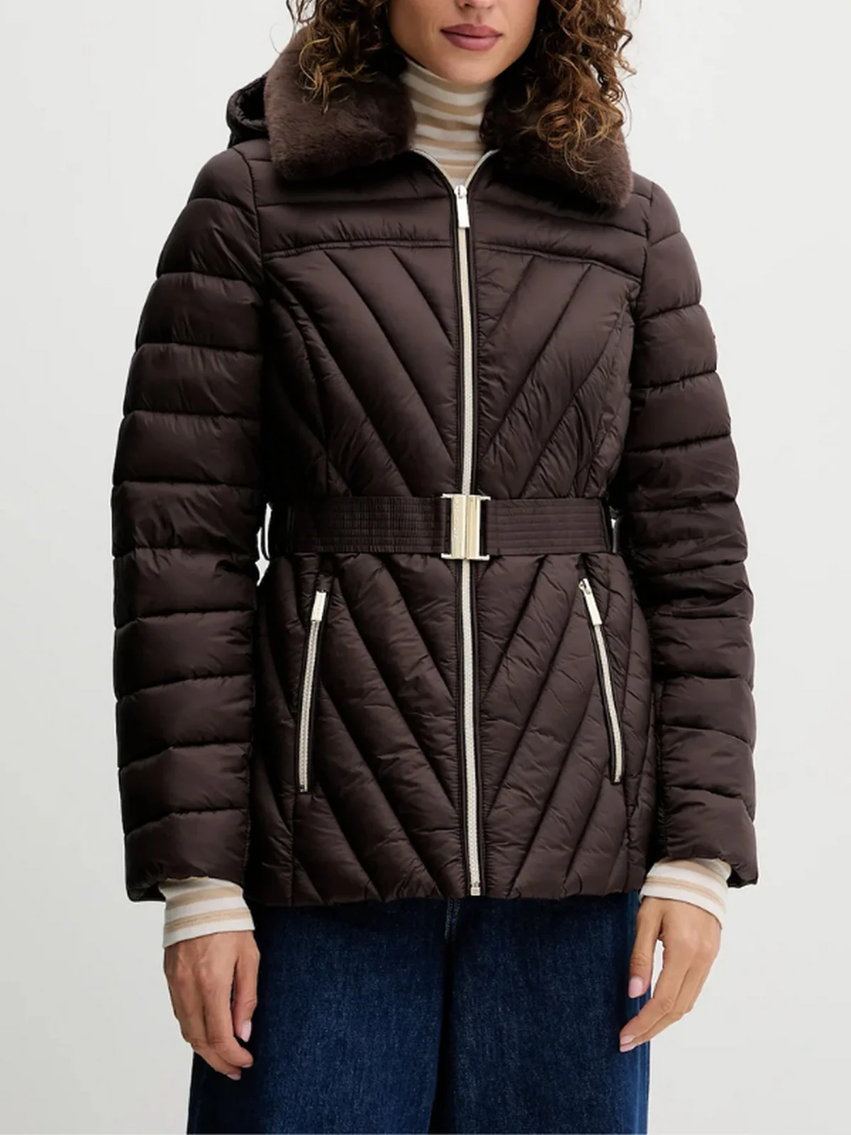 MICHAEL KORS Piumino Donna 77A6945M42 208 CHOCOLATE - Image 3