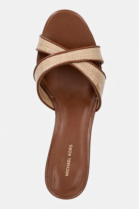 MICHAEL KORS Sandalo Donna CASSIDY KITTEN SANDAL 40S6CSMS2D 230 LUGGAGE - Image 3