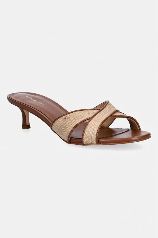 MICHAEL KORS Sandalo Donna CASSIDY KITTEN SANDAL 40S6CSMS2D 230 LUGGAGE - Image 4