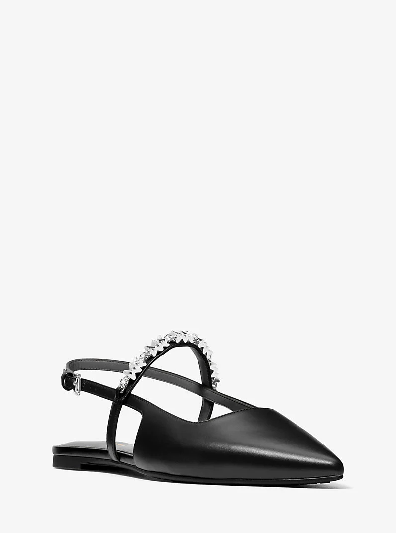 MICHAEL KORS Sandalo Donna DINA FLEX SLING FLAT 40R6DIFP2L 001 BLACK - Image 3