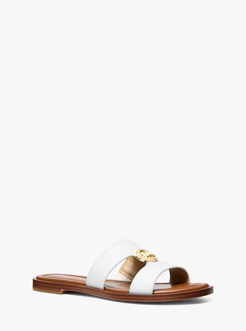 MICHAEL KORS Sandalo Donna ERIN FLAT SANDAL 40S6ERFS2L 085 OPTIC WHITE - Image 3