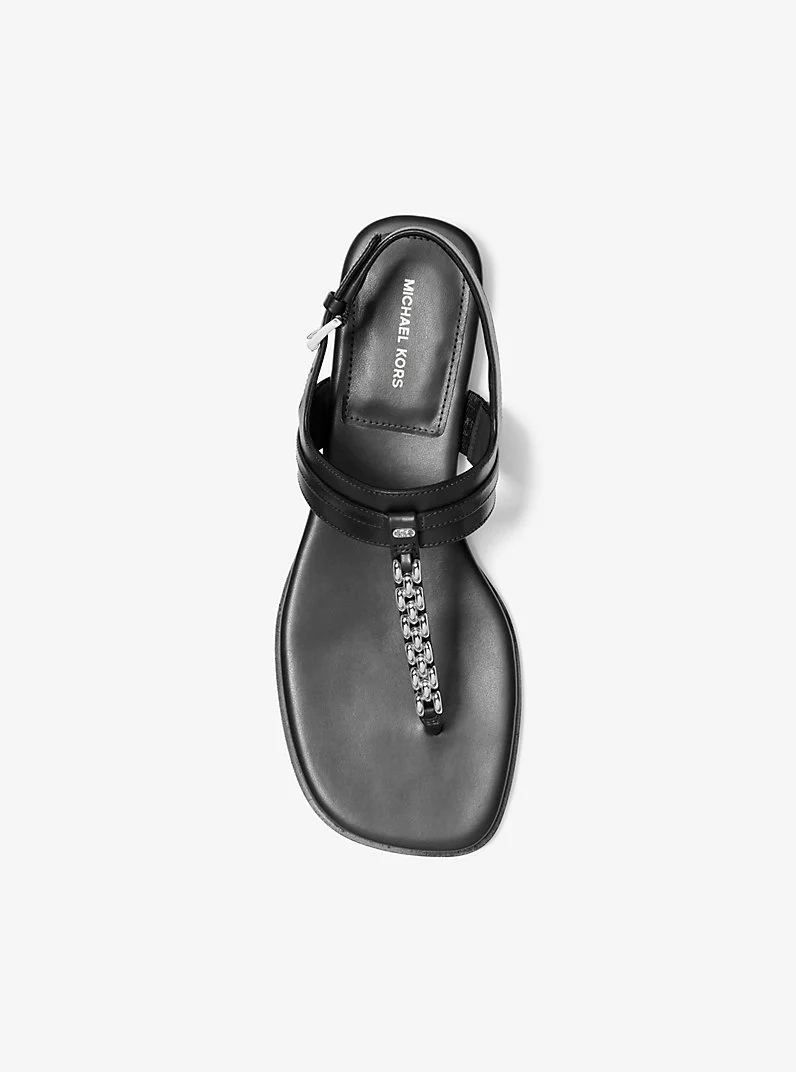 MICHAEL KORS Sandalo Donna MARCIA THONG SANDAL 40S6MCFS1L 001 BLACK - Image 2