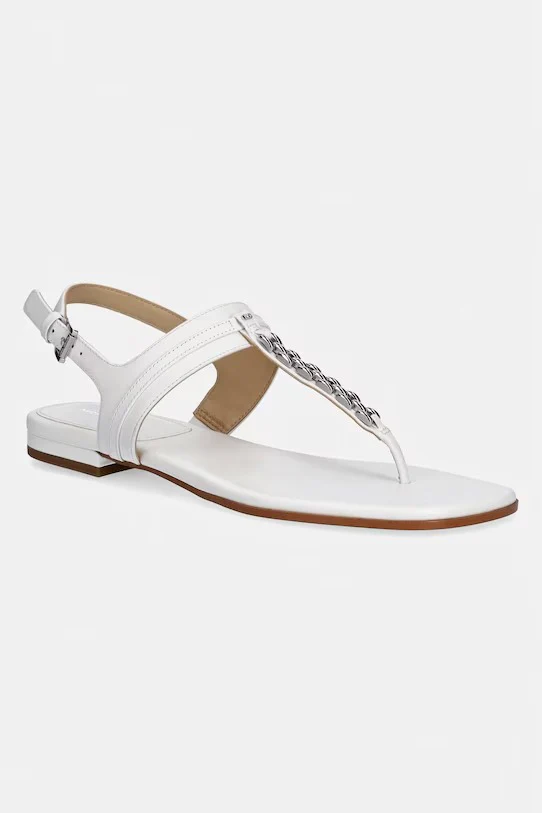 MICHAEL KORS Sandalo Donna MARCIA THONG SANDAL 40S6MCFS1L 085 OPTIC WHITE - Image 5