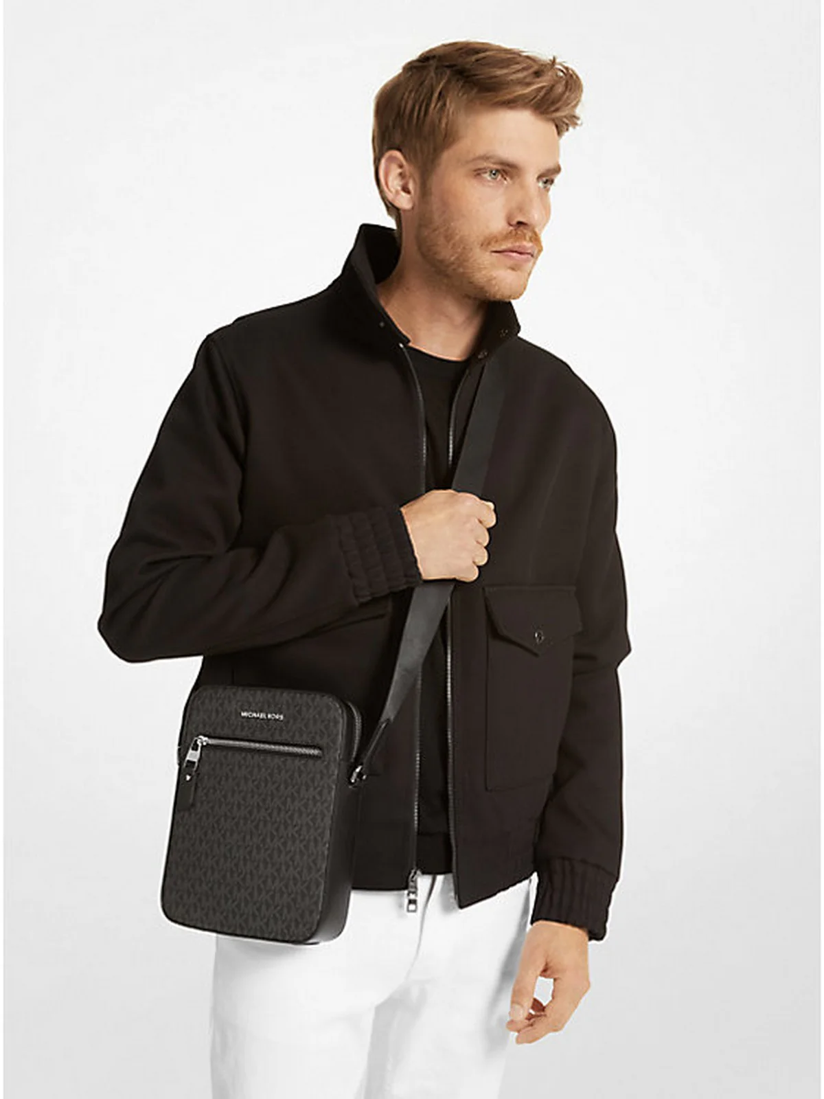 MICHAEL KORS Tracolla Uomo Varick 33F9LVAC6U 001 Nero - Image 3