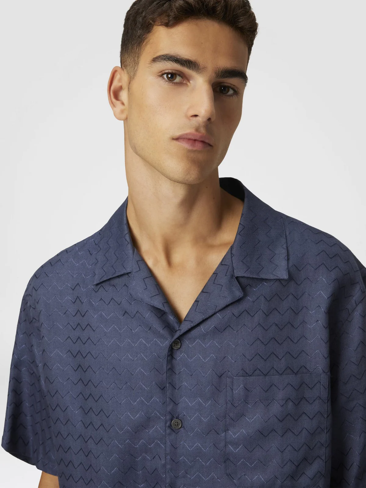 MISSONI Camicia Uomo  US25SJ05-BW00VA 93924 Blu - Image 5