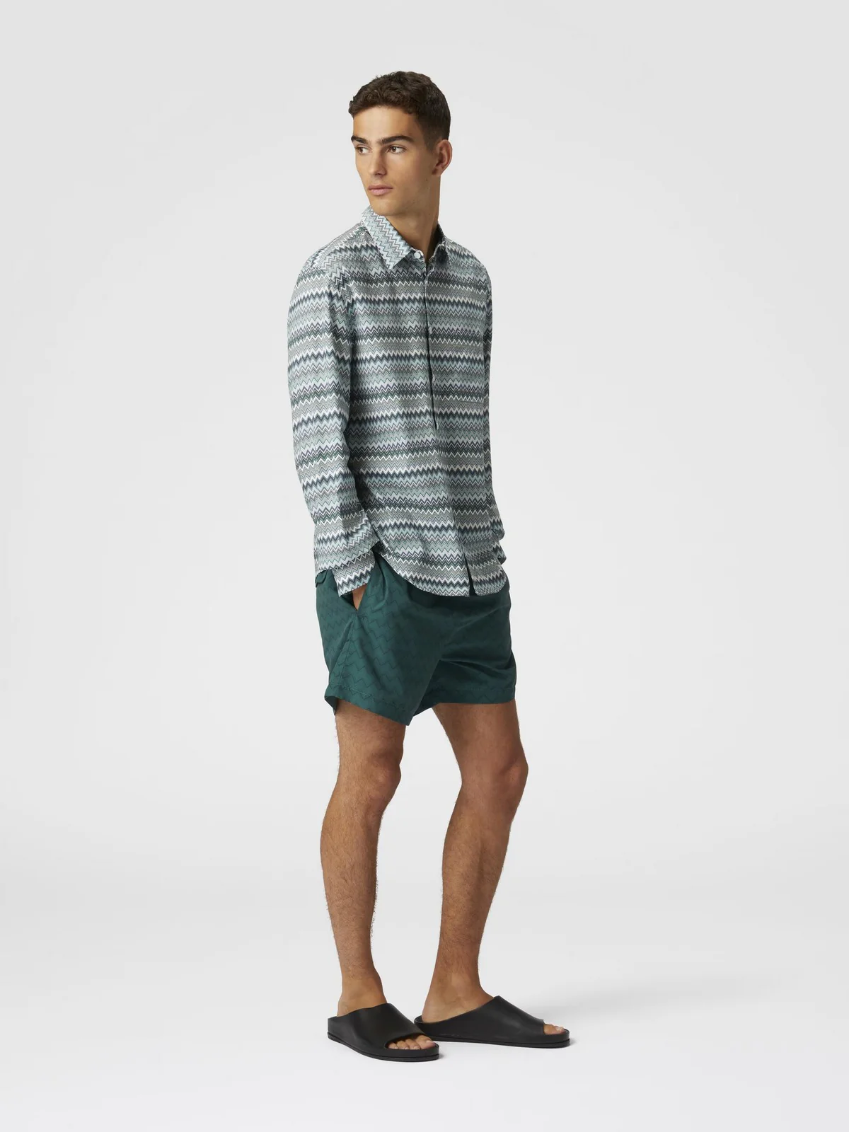 MISSONI Costume da bagno Uomo  US25SP00-BW00VT S6147 Verde - Image 4