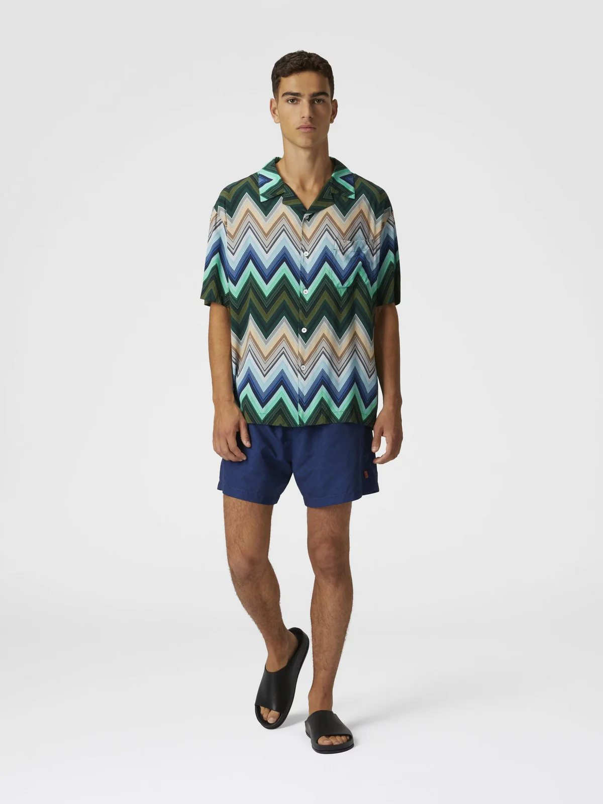 MISSONI Costume da bagno Uomo  US25SP00-BW00VT S72J1 Blu - Image 2