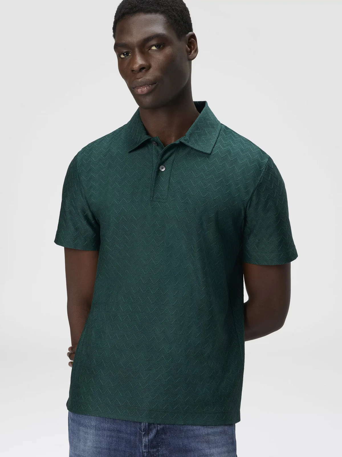 MISSONI Polo Uomo US25S20A-BJ00LJ S6147 Verde - Image 6