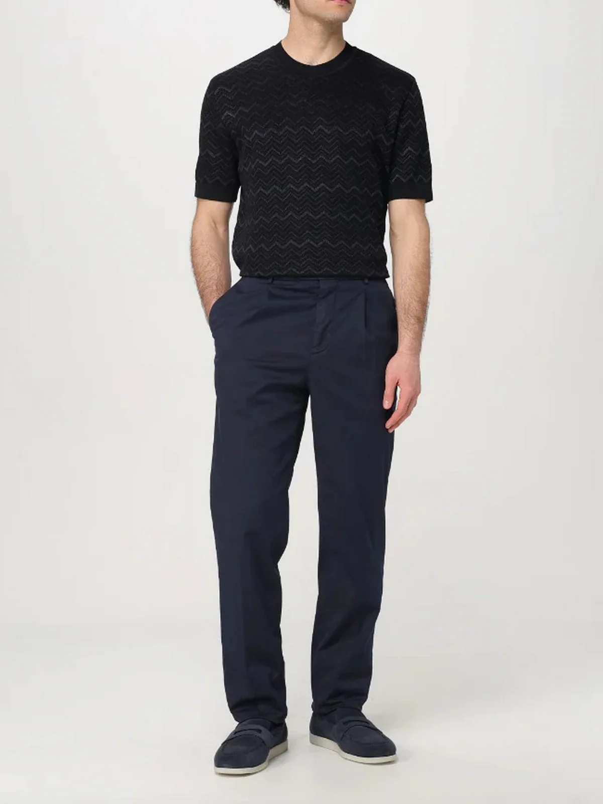 MISSONI T-shirt Uomo  US25SL03-BK0040 S91NF BLK/BLUE TONES - Image 3