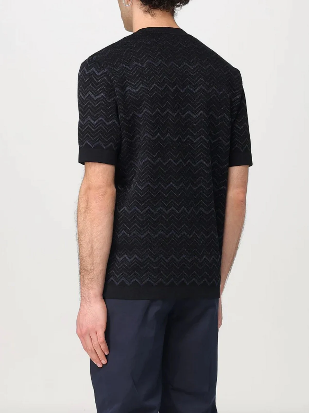 MISSONI T-shirt Uomo  US25SL03-BK0040 S91NF BLK/BLUE TONES - Image 5