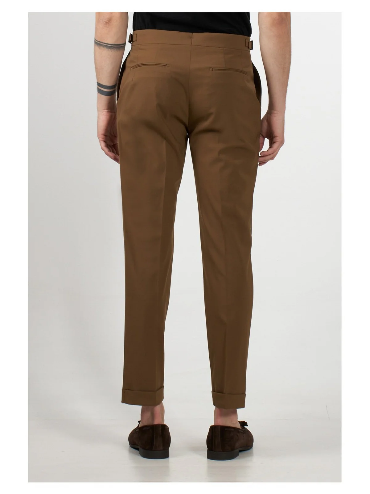 MONTECORE Pantalone Uomo S06MUP800-185 28 Marrone - Image 2