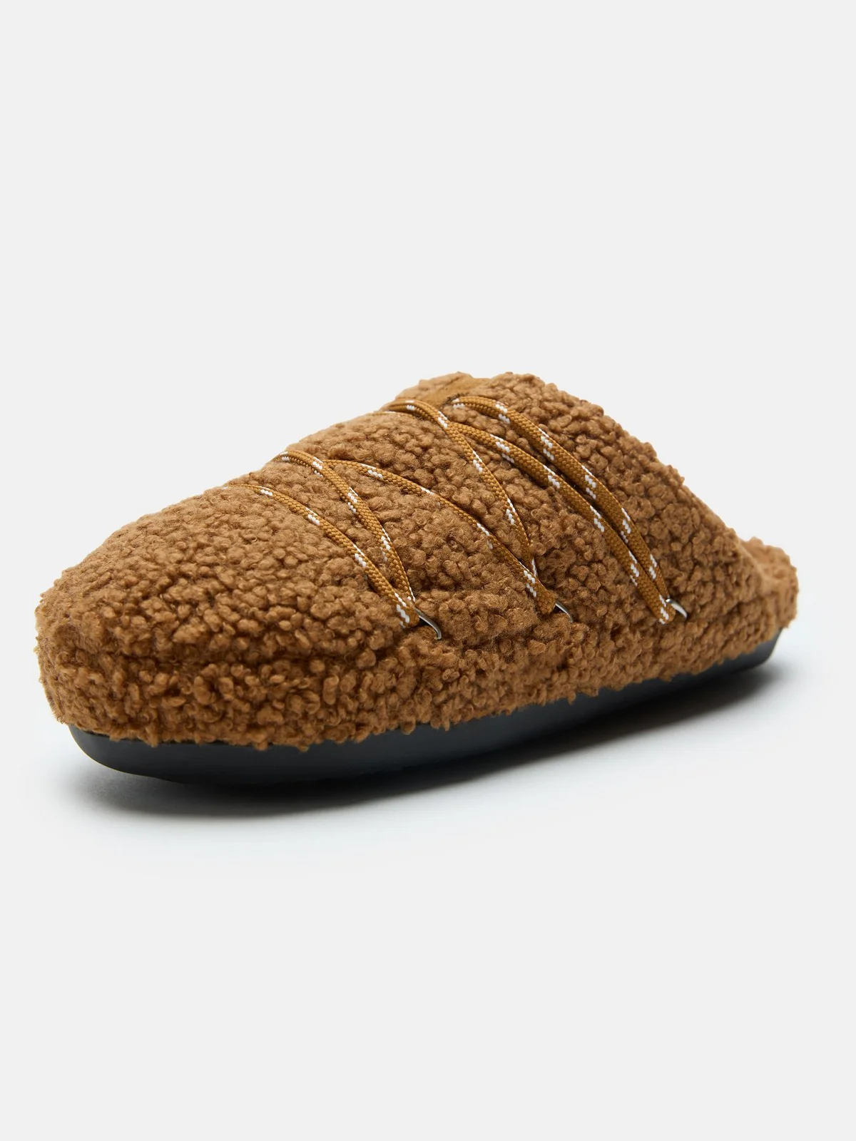 MOON BOOT Ciabatta Donna MB TEDDY SLIPPER 80D2410040-M008 COGNAC - Image 3