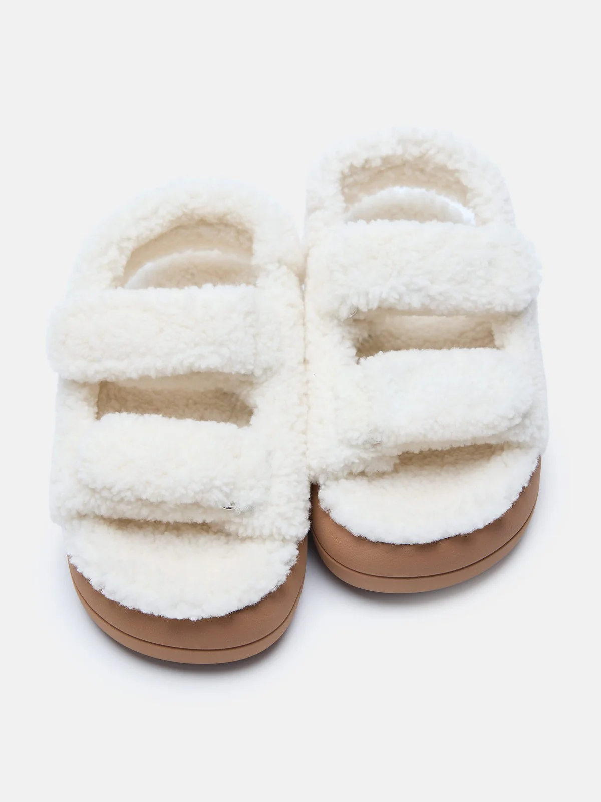 MOON BOOT Sandalo Donna MB SHEARLING SANDAL 80D2420020-H017 ICE - Image 2