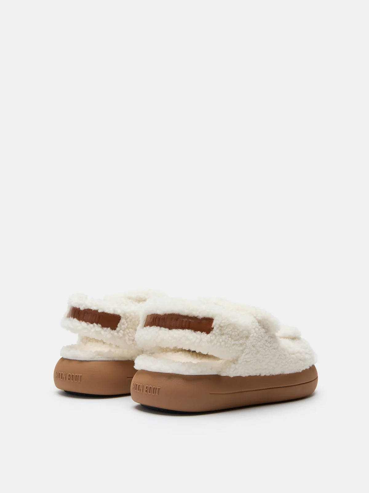 MOON BOOT Sandalo Donna MB SHEARLING SANDAL 80D2420020-H017 ICE - Image 5