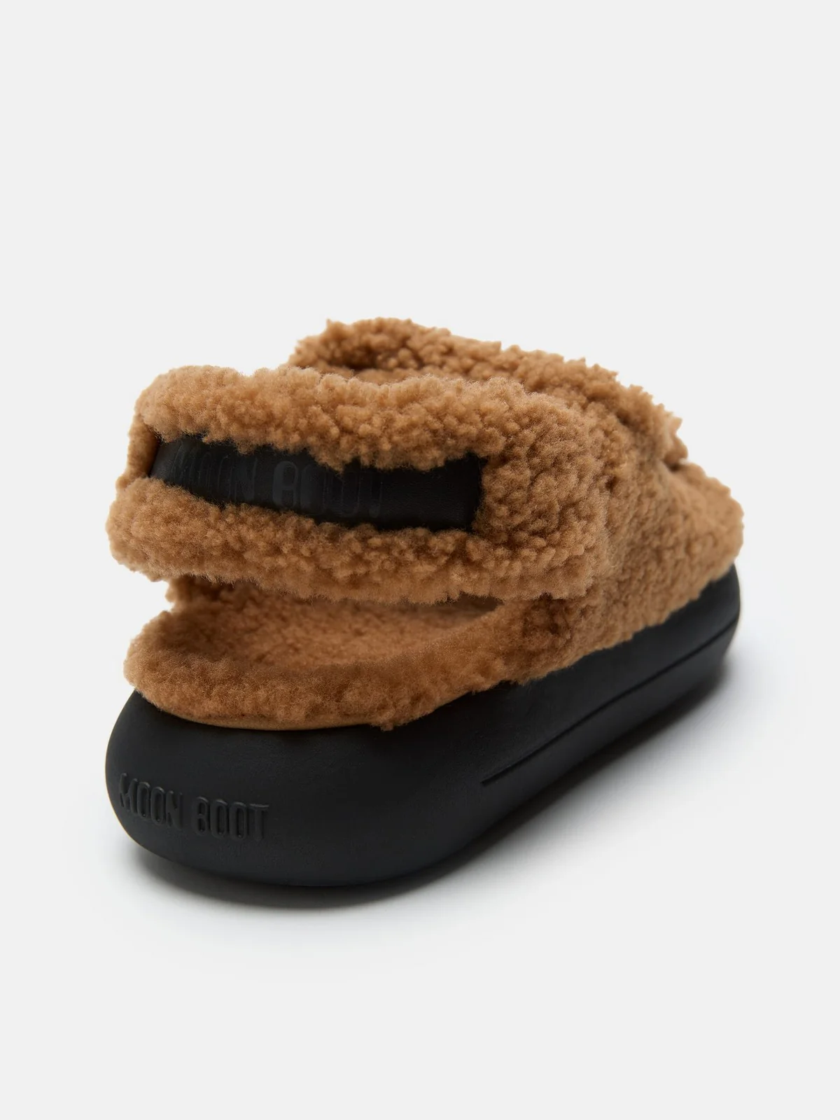 MOON BOOT Sandalo Donna MB SHEARLING SANDAL 80D2420020-M008 COGNAC - Image 3