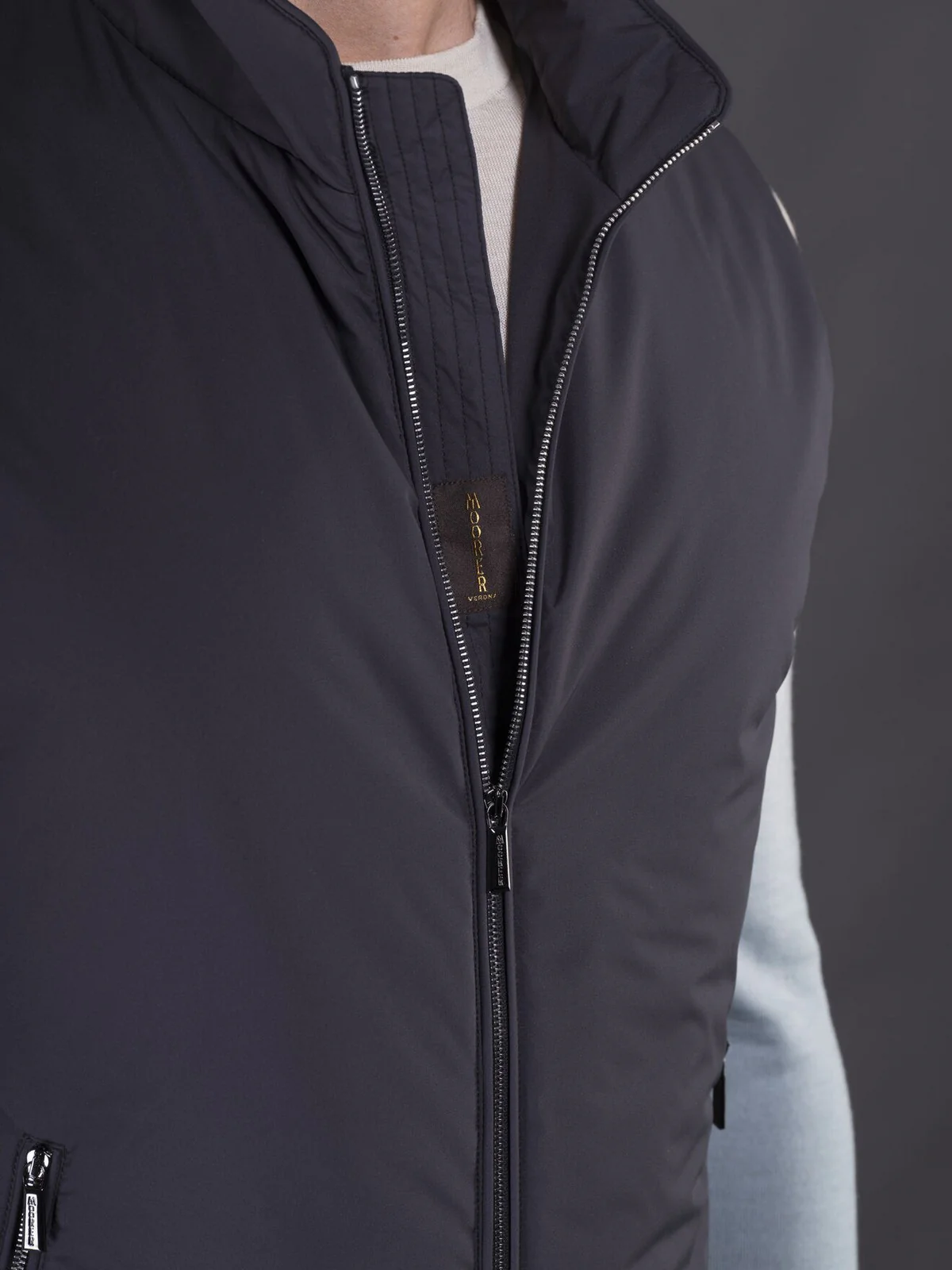 MOORER Gilet Uomo SENIO-SKT MOUGI200322 TEPA034 U0497 NAVY - Image 2