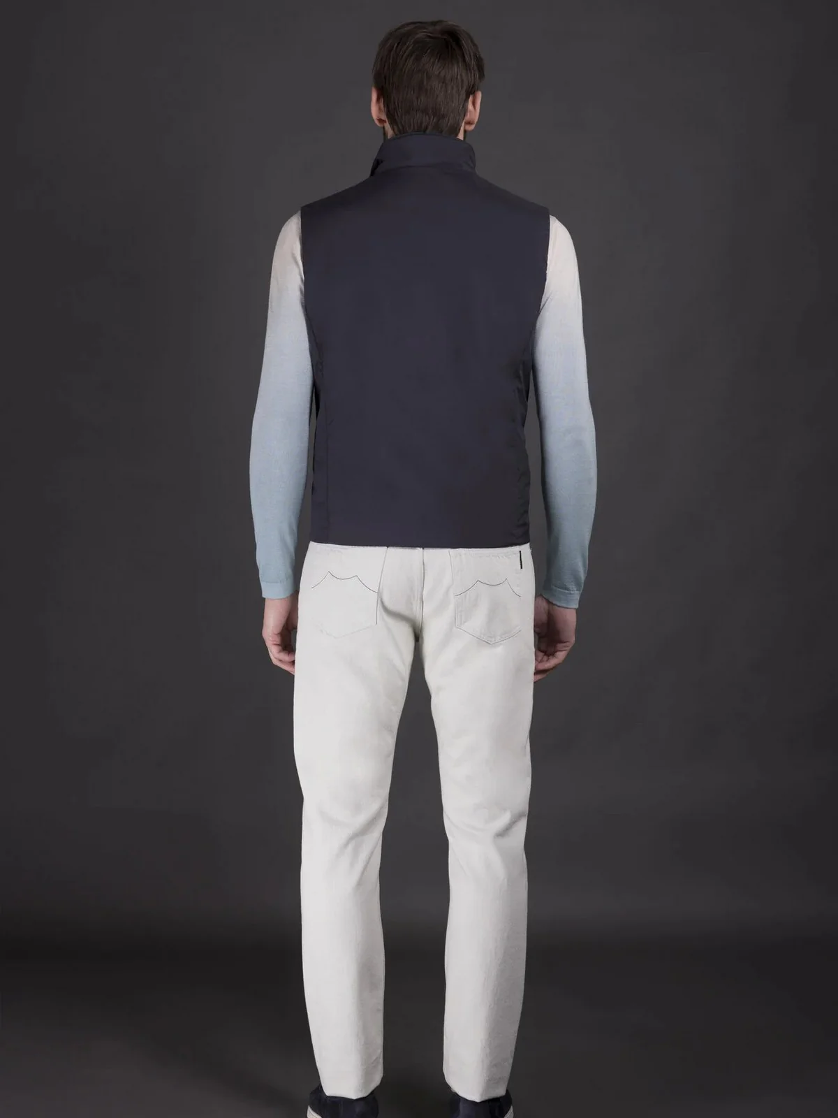 MOORER Gilet Uomo SENIO-SKT MOUGI200322 TEPA034 U0497 NAVY - Image 4