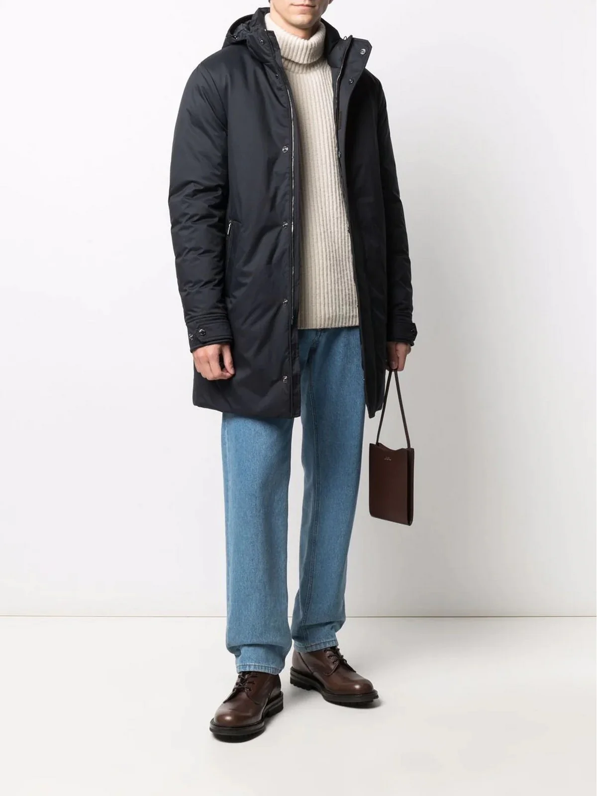 MOORER Giubbino Uomo Vermont-ads MOUCA100028 U0402 Blu - Image 4