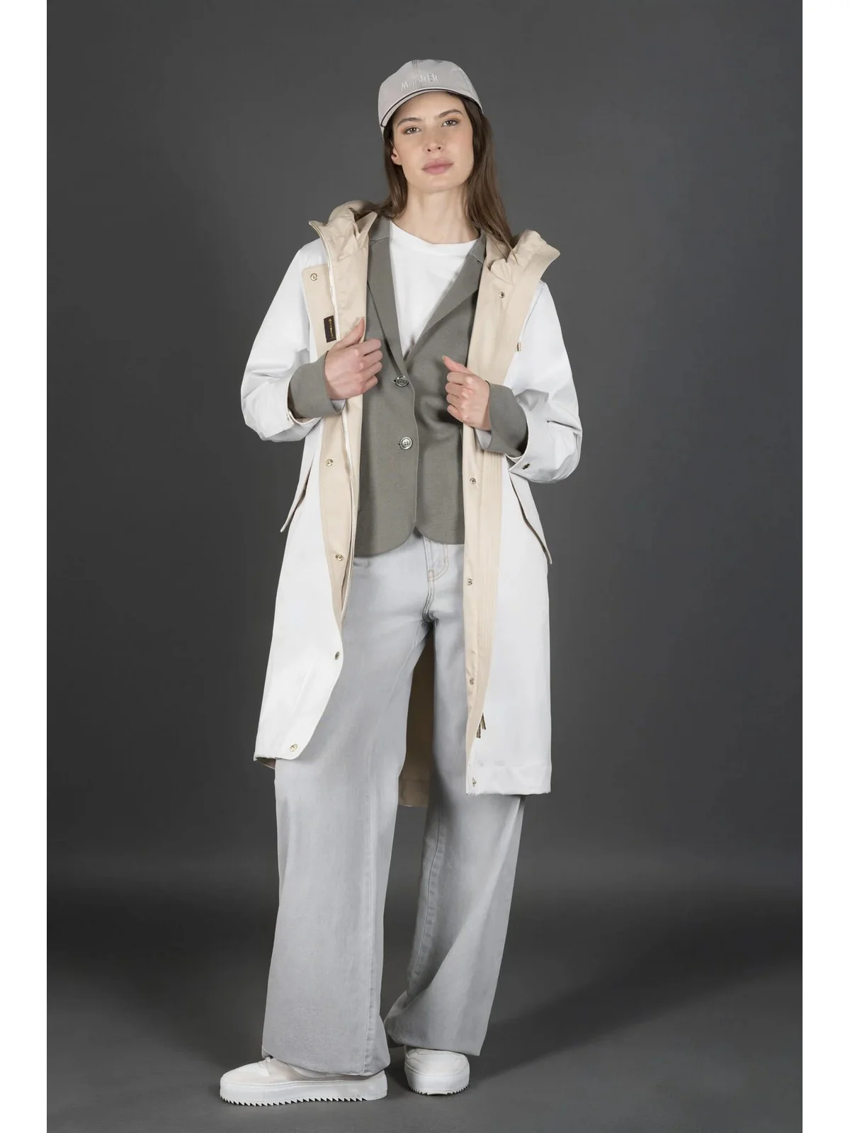 MOORER parka Donna MOLLY-ADB MODPA100741 TEPA136 Beige - Image 4