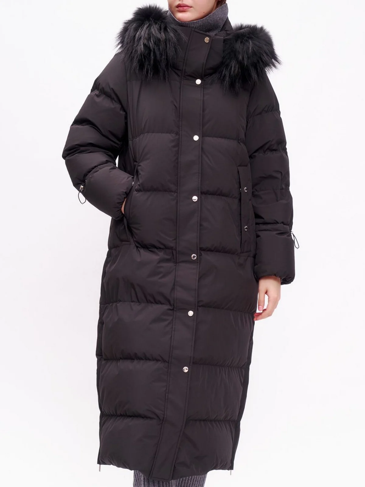 MOORER Piumino Donna BREUIL-FUR-STP MODGI100744  U0001 Nero - Image 4