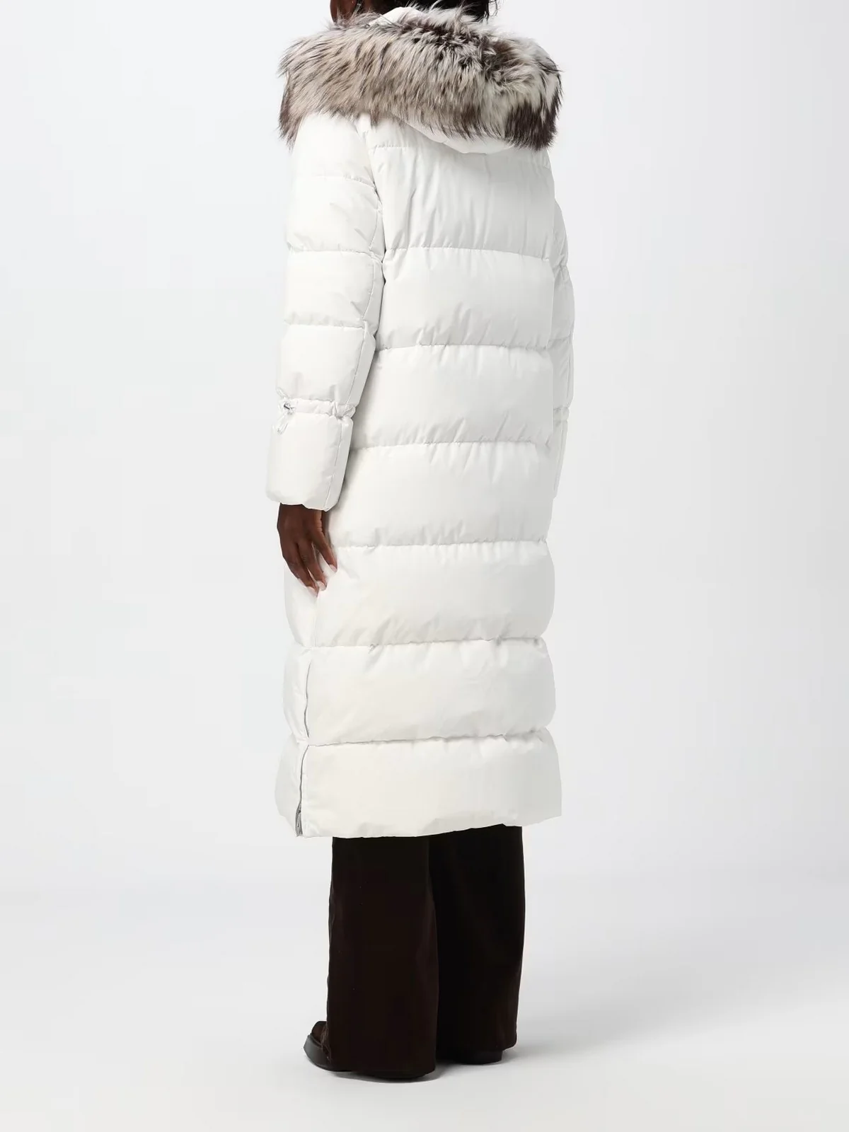 MOORER Piumino Donna BREUIL-FUR-STP MODGI100744  U0111 Bianco - Image 5