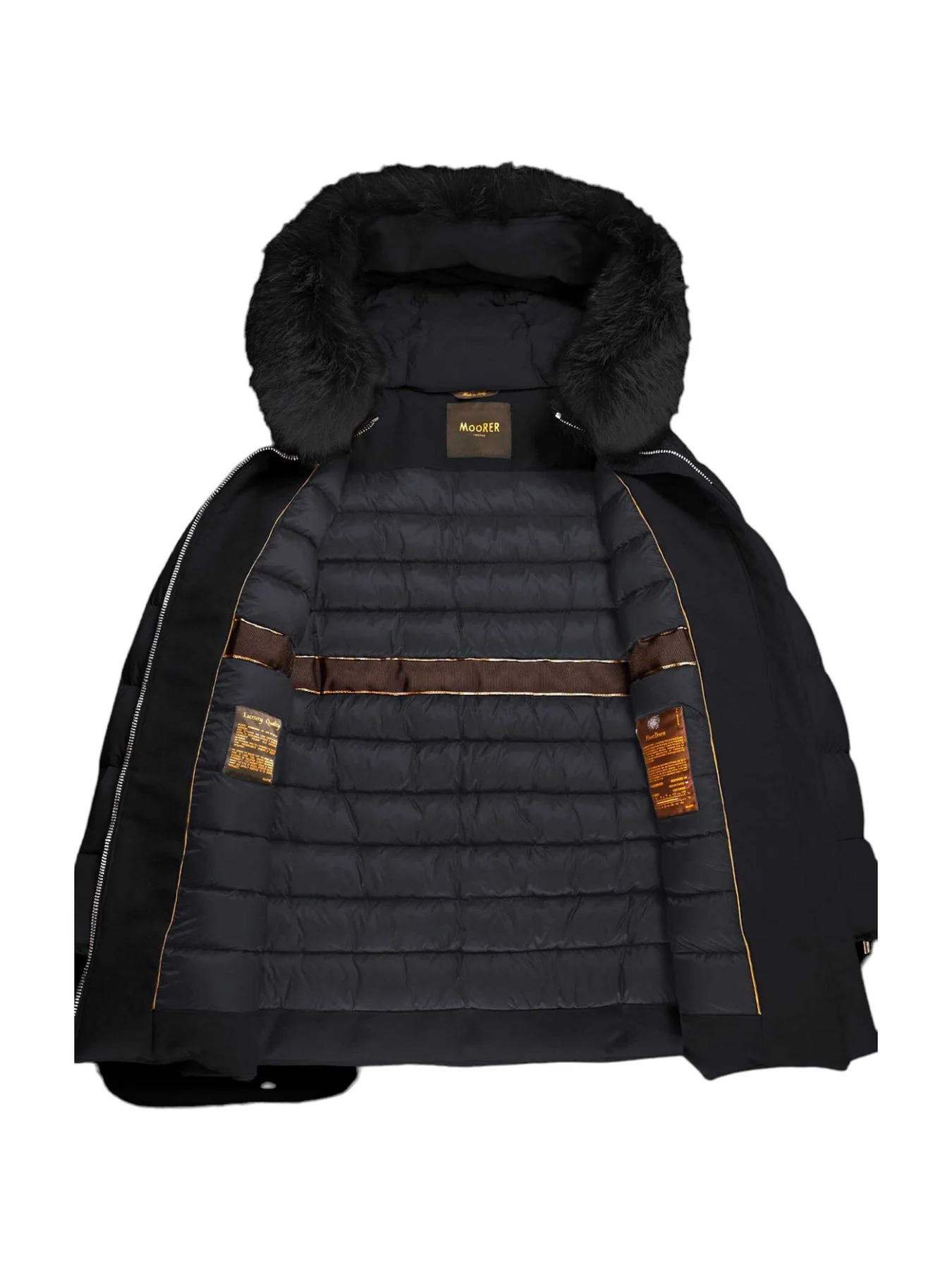 MOORER Piumino Donna Fresia-le MODGI300007 TEPA209 U0001 Nero - Image 2