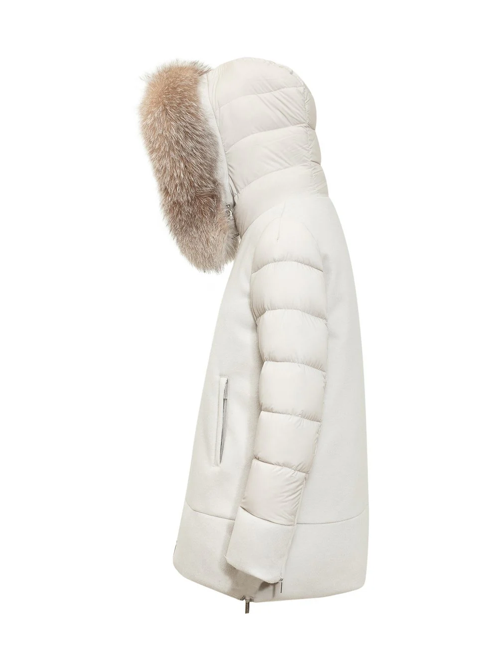 MOORER Piumino Donna Fresia-le MODGI300007 TEPA209 U0105 MARMO - Image 3