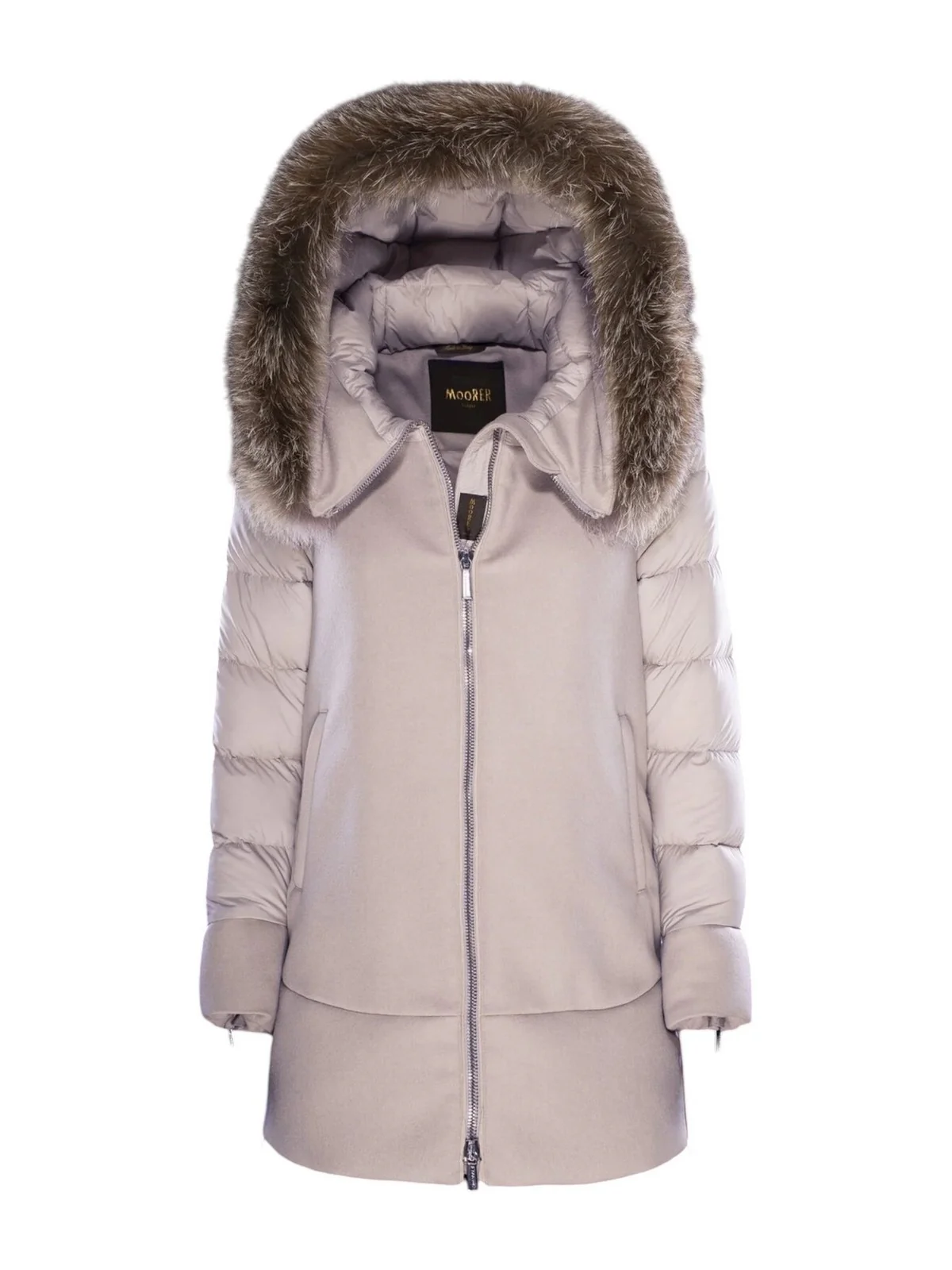 MOORER Piumino Donna Fresia-le MODGI300007 TEPA209 U0105 MARMO - Image 6