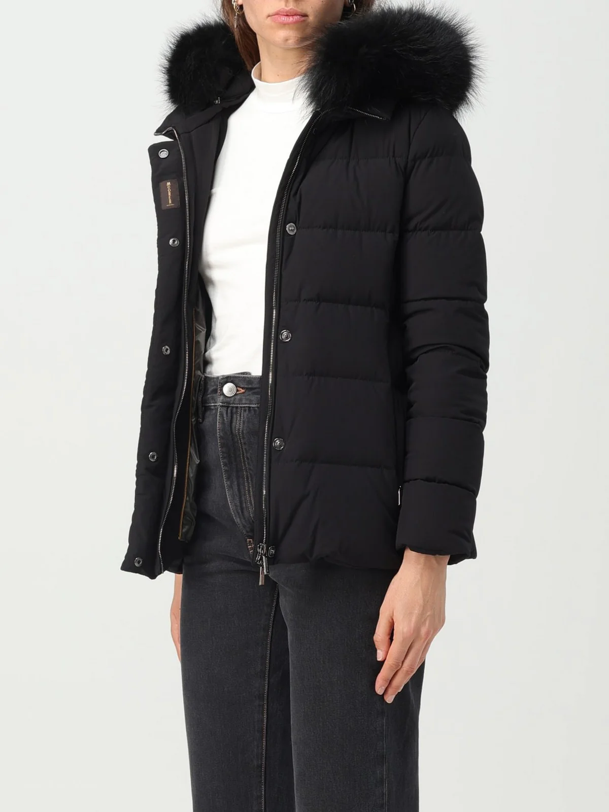 MOORER Piumino Donna Kilie-fur-kn MODGI100891 U0001 Nero - Image 3