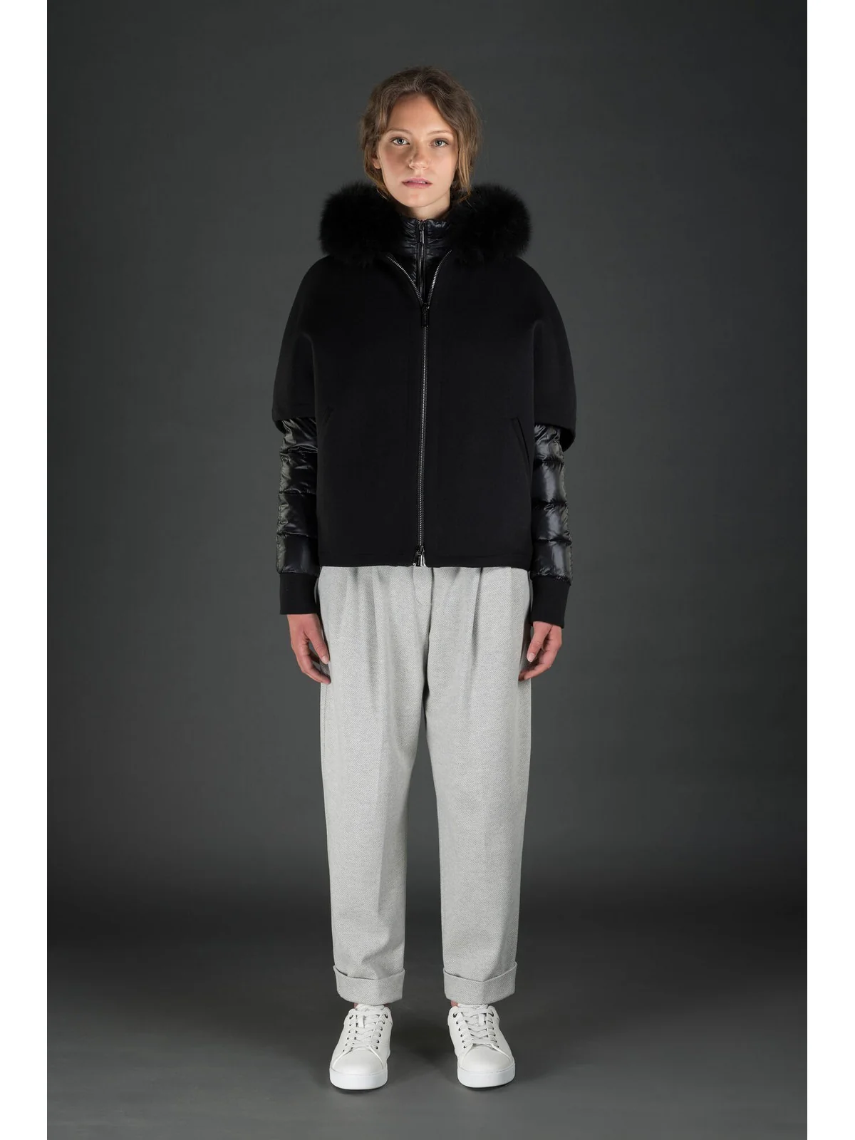 MOORER Piumino Donna PEGASO-CWR MODGI300009 TEPA348 U0001 NERO - Image 6