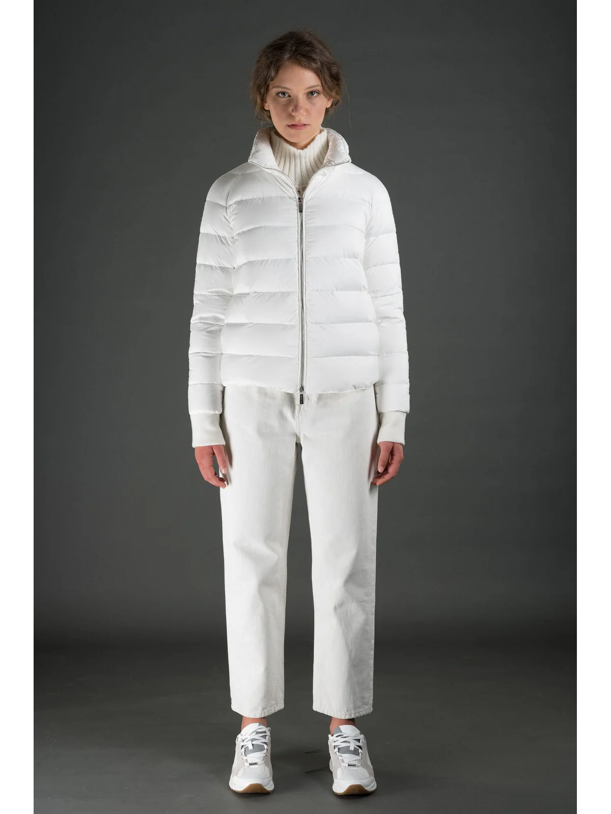 MOORER Piumino Donna Pegaso-lap MODGI300009 U0100 Bianco - Image 3