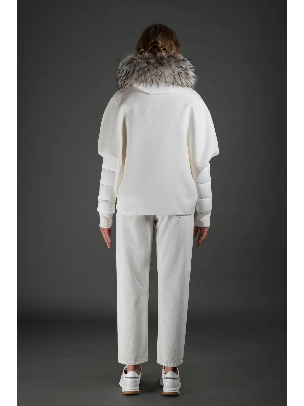 MOORER Piumino Donna Pegaso-lap MODGI300009 U0100 Bianco - Image 4
