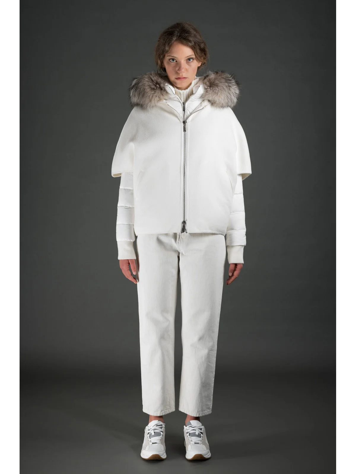 MOORER Piumino Donna Pegaso-lap MODGI300009 U0100 Bianco - Image 5