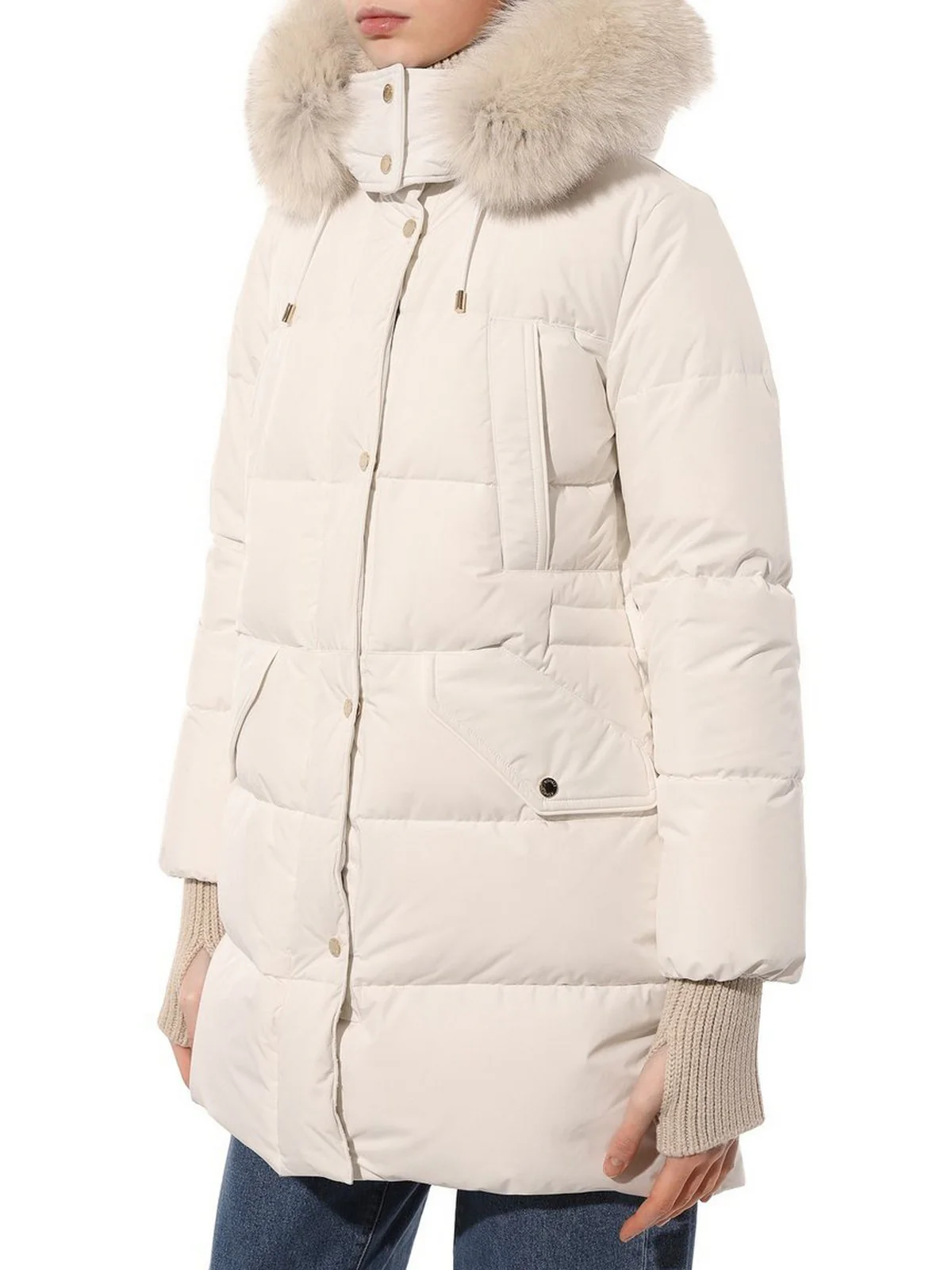 MOORER Piumino Donna Talassa-stp MODGI300008 TEPA023 U0103 AVORIO - Image 3