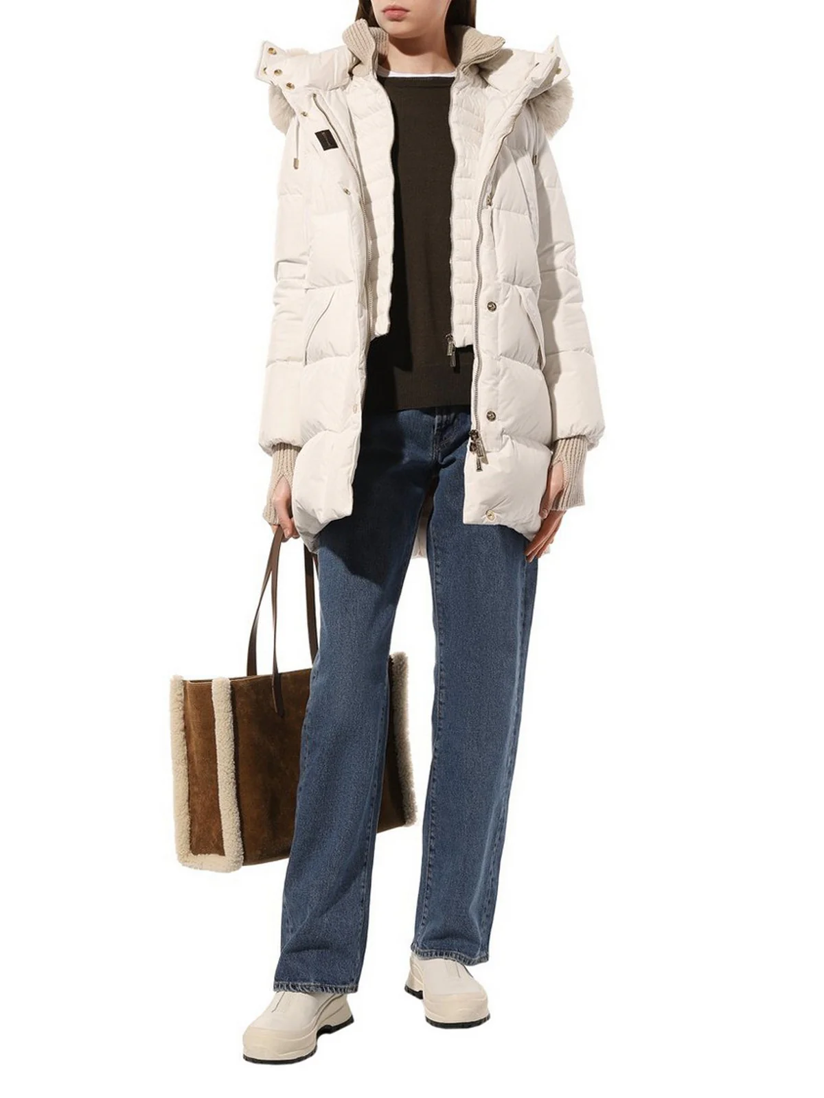 MOORER Piumino Donna Talassa-stp MODGI300008 TEPA023 U0103 AVORIO - Image 4