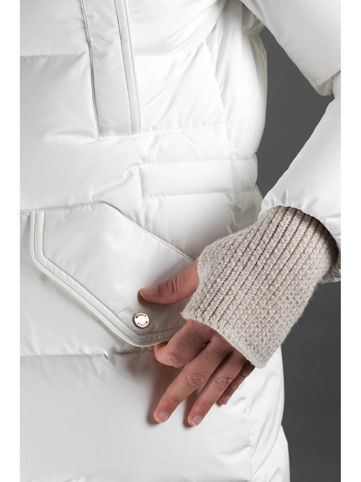 MOORER Piumino Donna Talassa-stp MODGI300008 TEPA023 U0111 Bianco - Image 3