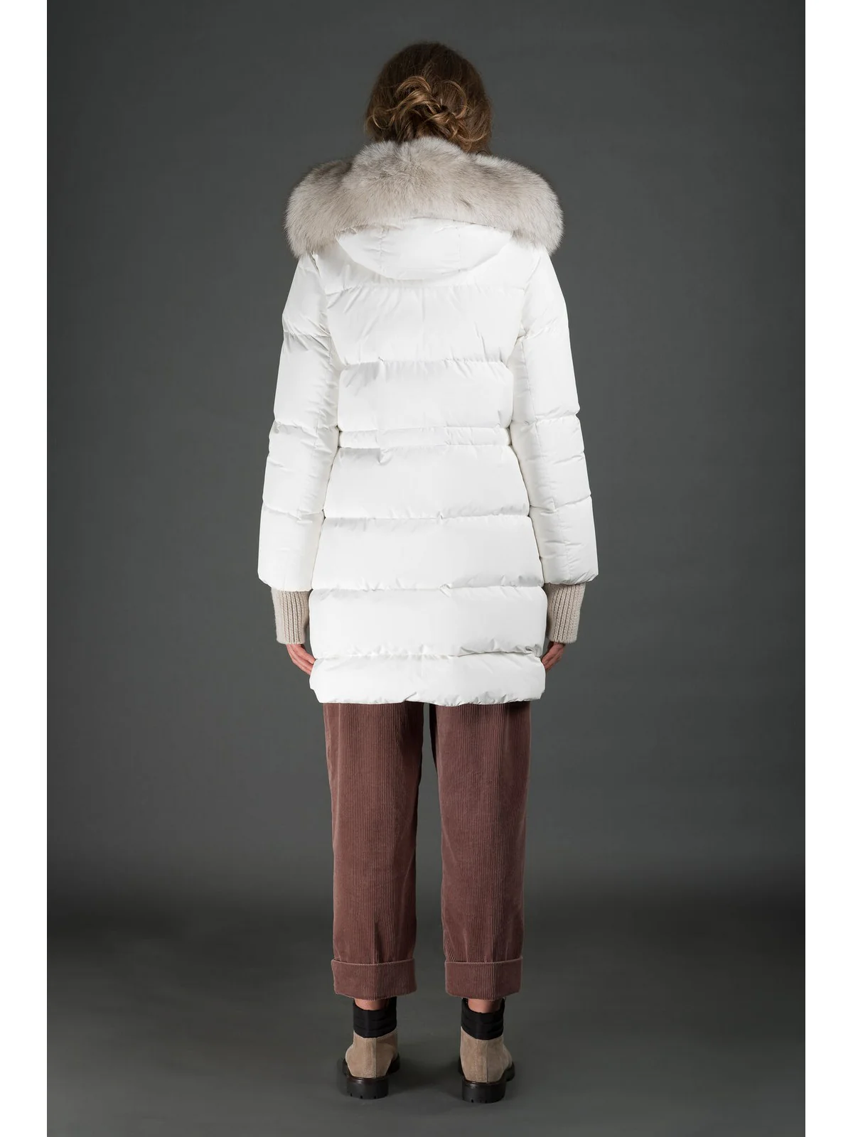 MOORER Piumino Donna Talassa-stp MODGI300008 TEPA023 U0111 Bianco - Image 5