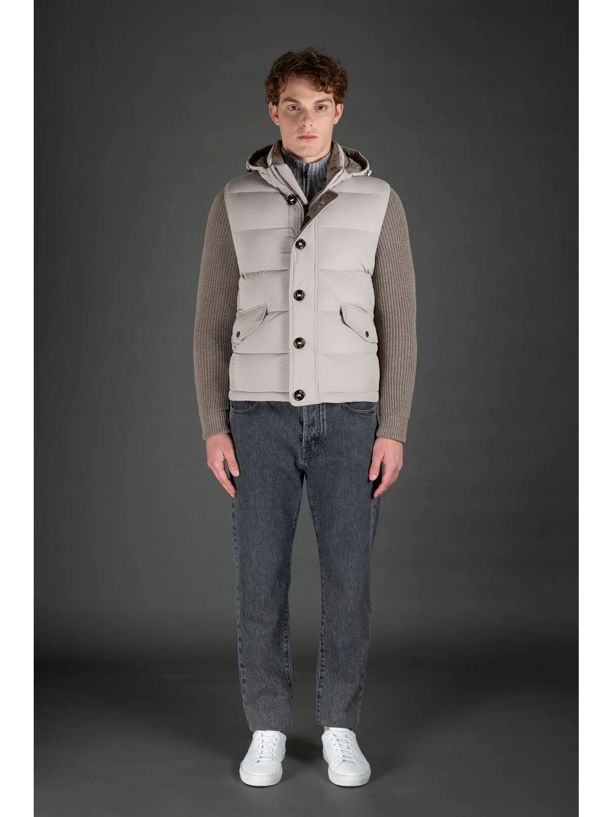 MOORER Piumino Uomo FOSCOLO-KNM MOUGI100191 U0108 PERLA - Image 2