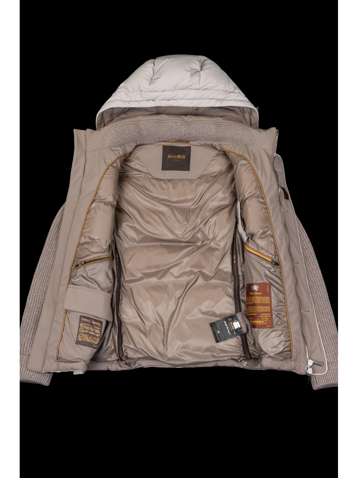 MOORER Piumino Uomo FOSCOLO-KNM MOUGI100191 U0108 PERLA - Image 3