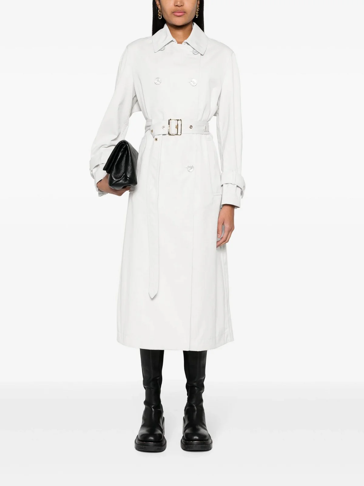 MOORER Trench Donna THELMA-SDF MODSP100120 U0106 Bianco - Image 2