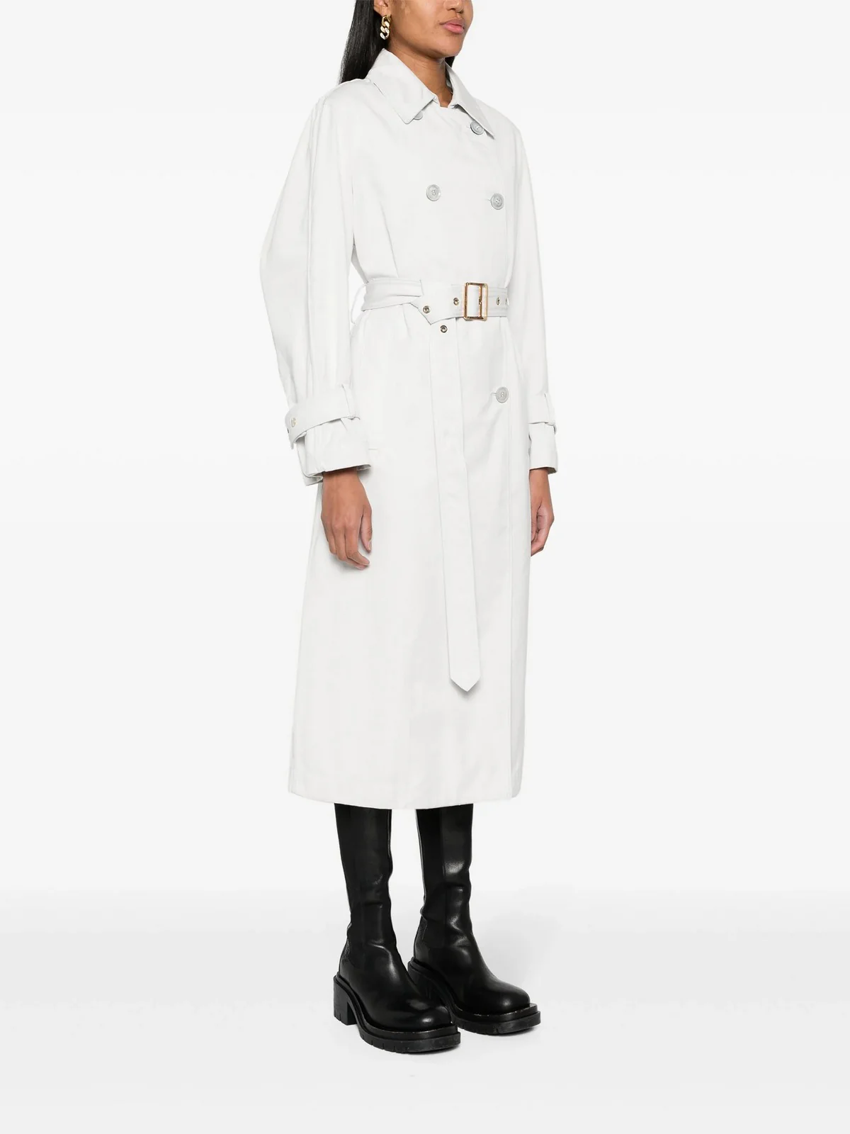 MOORER Trench Donna THELMA-SDF MODSP100120 U0106 Bianco - Image 3