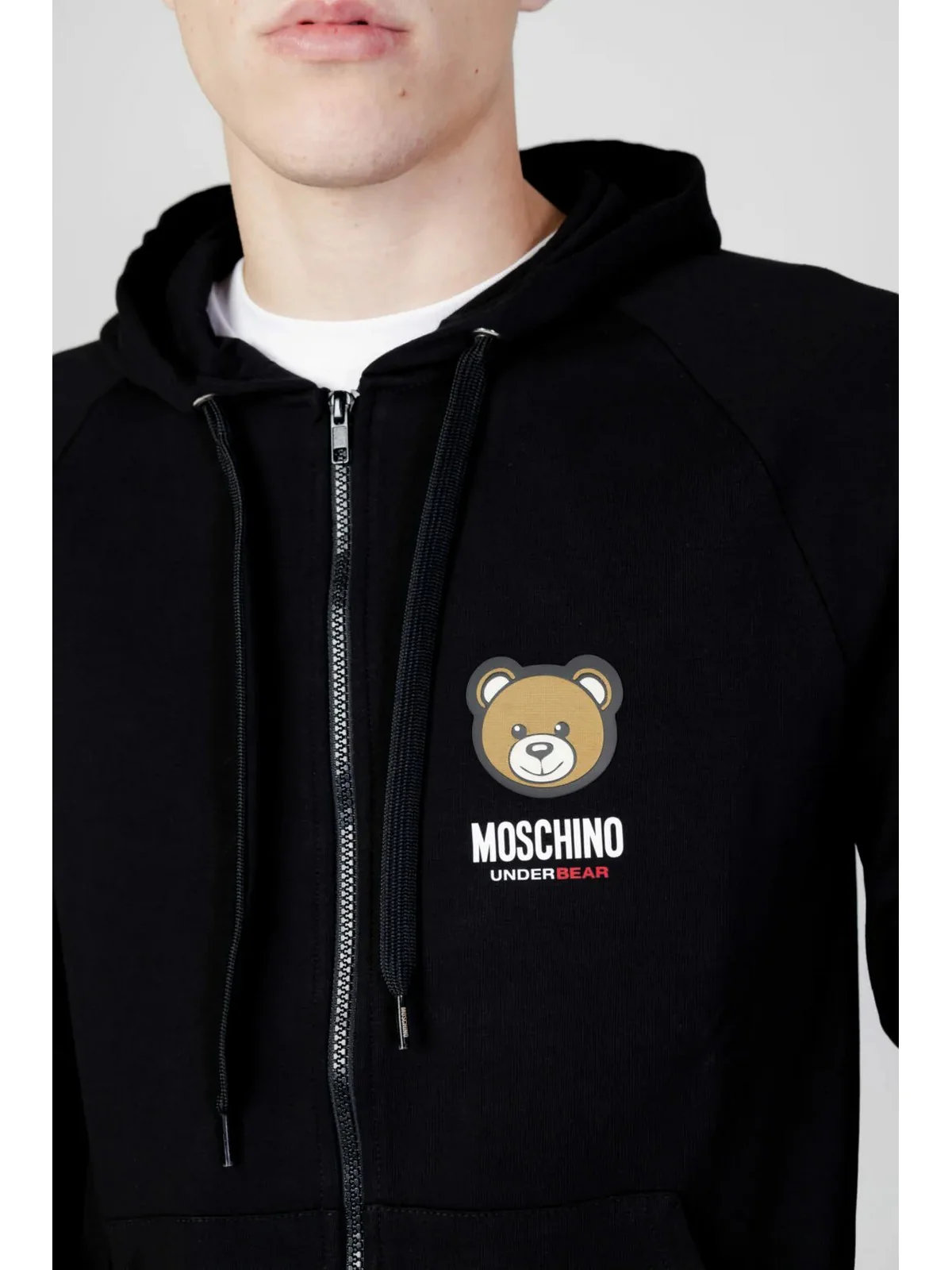 MOSCHINO UNDERWEAR Felpa Uomo  232V1A1789 4413 555 Nero - Image 4