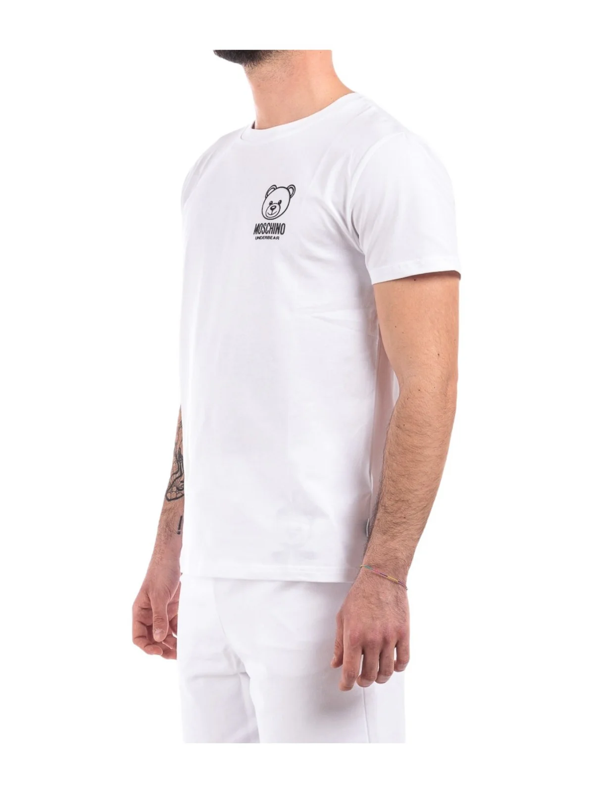 MOSCHINO UNDERWEAR T-Shirt e Polo Uomo  241V1A0703 4406 1 Bianco - Image 3